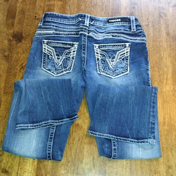 Vigoss The Chelsea Boot Medium Wash Jeans 5/6 33 Length - Picture 7 of 7